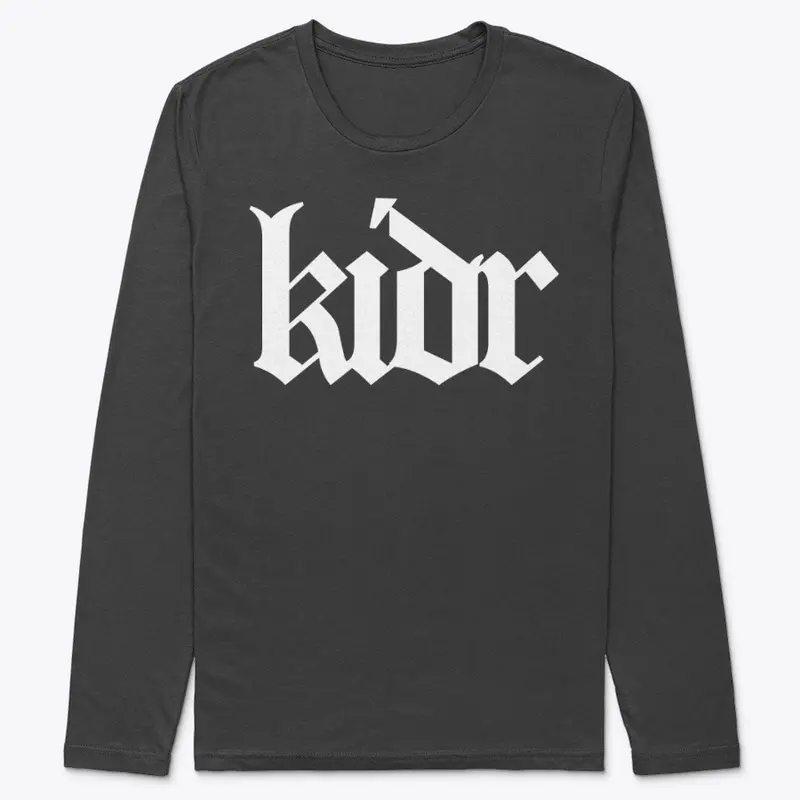 KIDR Logo Design (White On Black)