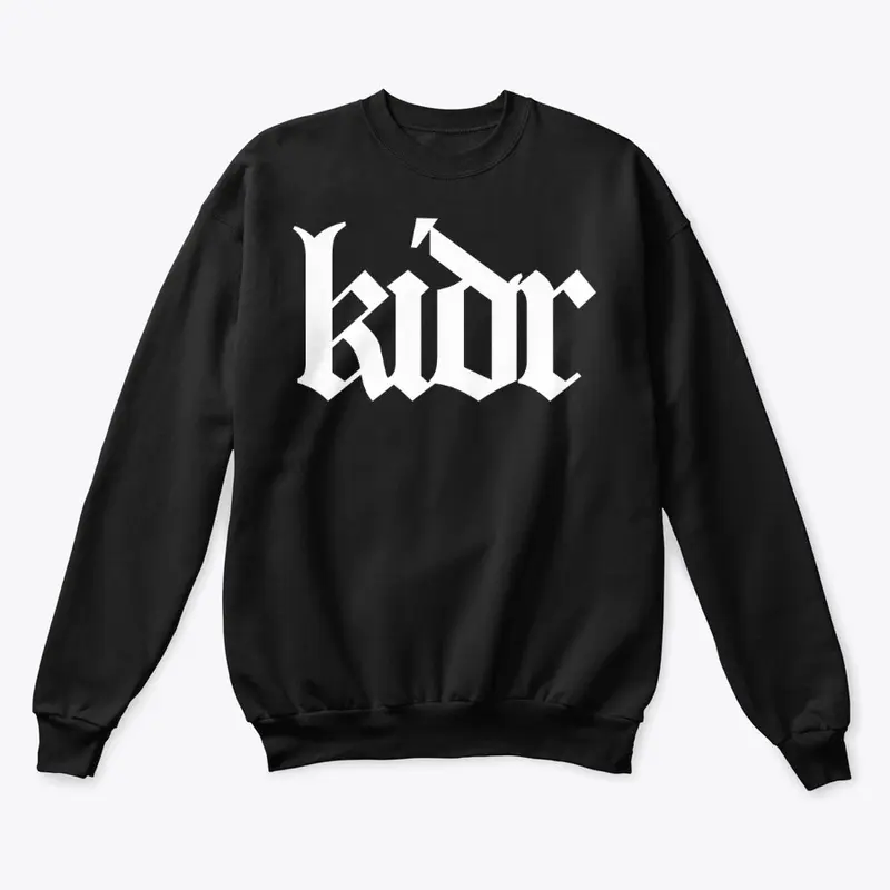 KIDR Logo Design (White On Black)