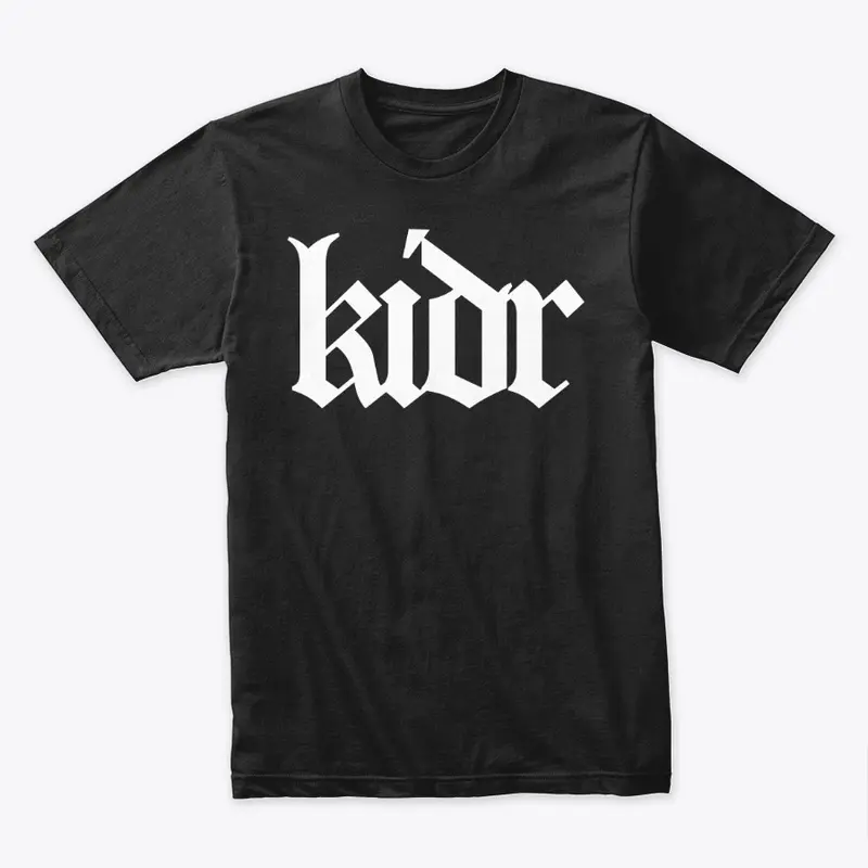 KIDR Logo Design (White On Black)