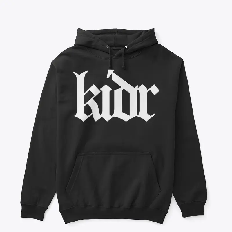 KIDR Logo Design (White On Black)